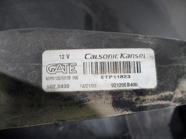 92120EB400 NISSAN Difusor del radiador del aire acondicionado con ventilador y motor  comprar en Jaén