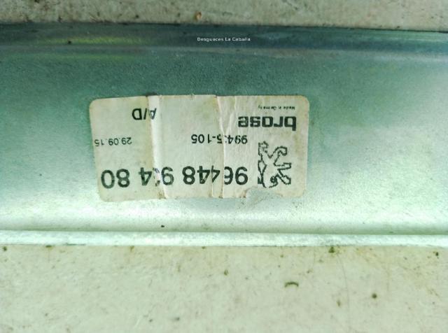 922491 Mecanismo de elevalunas de la puerta trasera derecha  comprar en Pontevedra