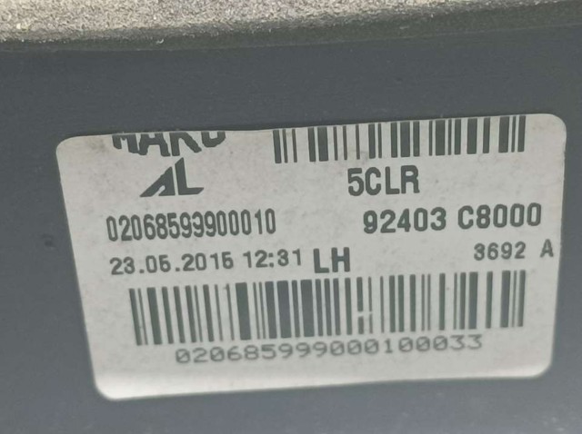 HYUNDAI 92403C8000 Piloto trasero interior izquierdo  en stock Valencia