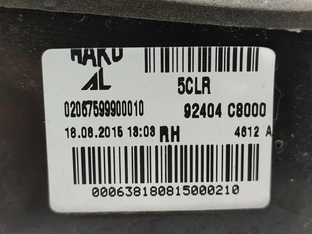 HYUNDAI 92404C8000 Piloto trasero interior derecho comprar Pamplona