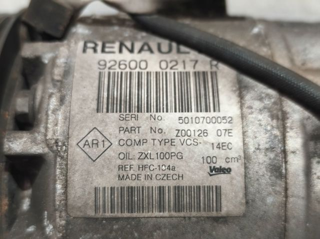 RENAULT 926000217R Compresor de aire acondicionado  en stock Salamanca