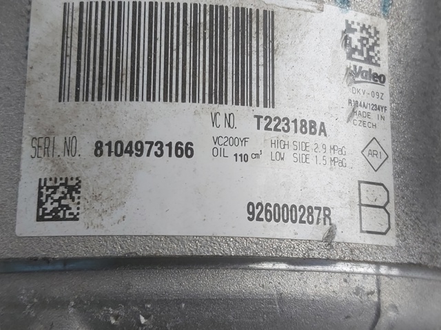 RENAULT 926000287R Compresor de aire acondicionado  comprar en Murcia