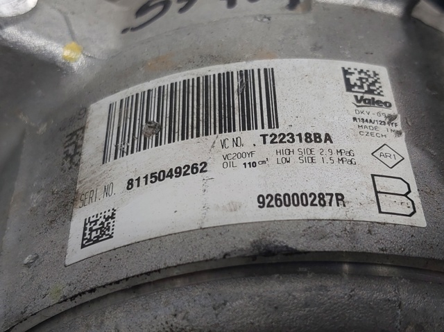 RENAULT 926000287R Compresor de aire acondicionado comprar Tarragona