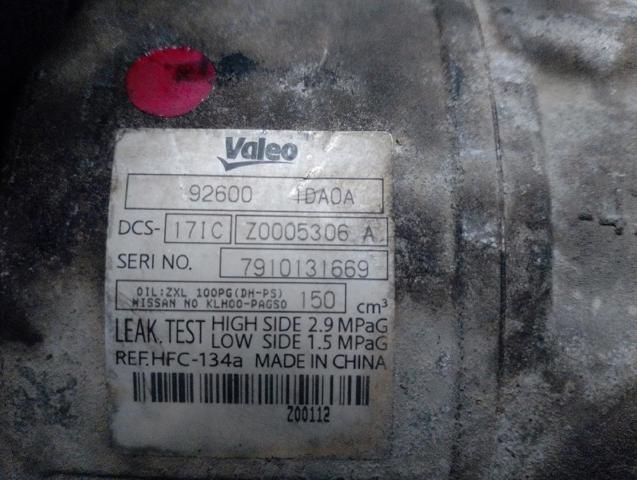 NISSAN 926001DA0A Compresor de aire acondicionado  comprar en Murcia