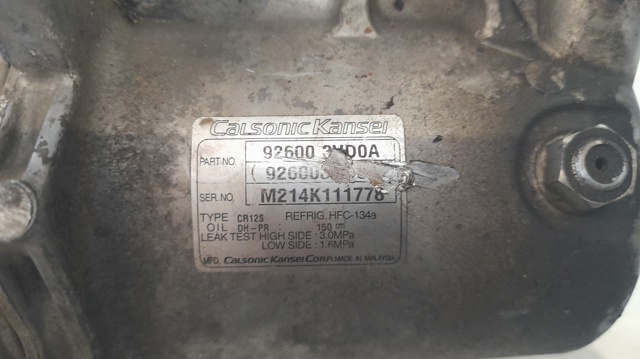 926003VD0A NISSAN Compresor de aire acondicionado  comprar en Oviedo