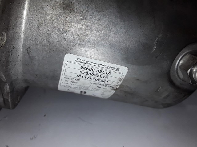 Compresor aire acondicionado para nissan juke (f15) (2010-...) 1.6 lpg hr16de 926003ZL1A