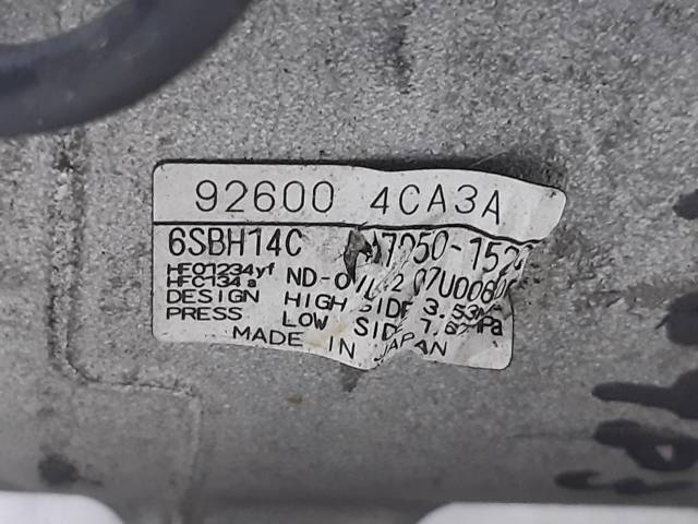 NISSAN 926004CA3A Compresor de aire acondicionado  comprar en Ponferrada