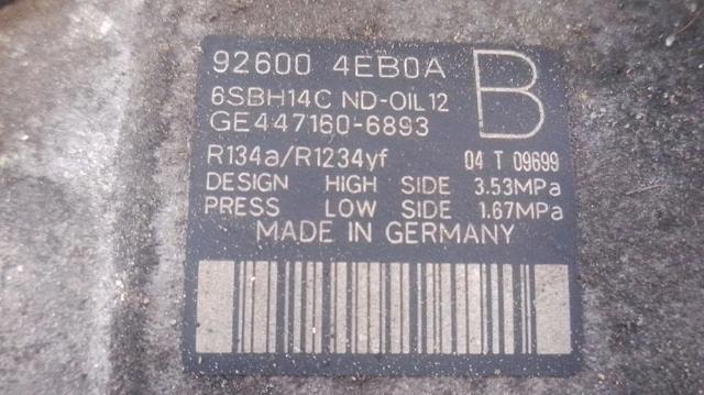 926004EB0A RENAULT Compresor de aire acondicionado comprar Bilbao