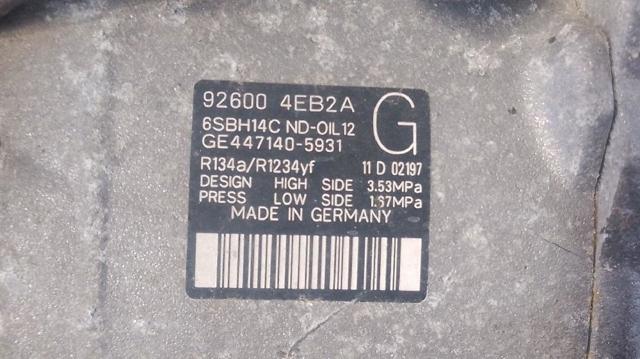 926004EB2A RENAULT Compresor de aire acondicionado  en stock Córdoba