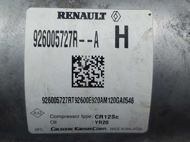 926005727R RENAULT Compresor de aire acondicionado  comprar en Lleida