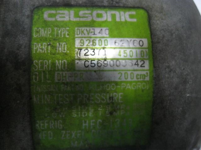 Compresor de aire acondicionado Nissan Sunny 3 Y10