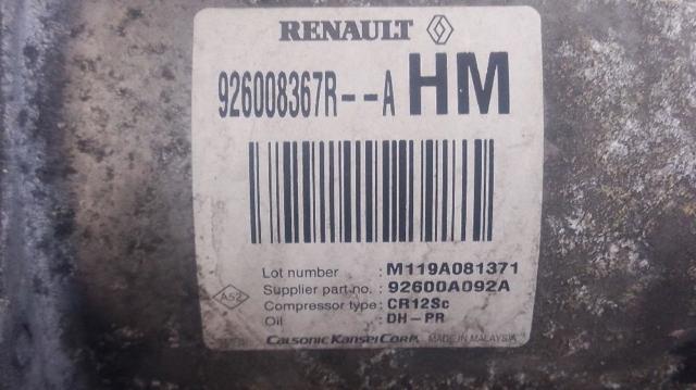 RENAULT 926008367R Compresor de aire acondicionado comprar Tarragona
