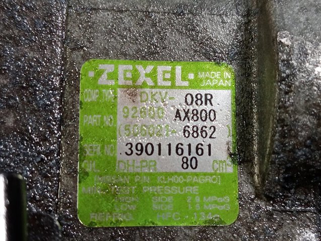 NISSAN 92600AX800 Compresor de aire acondicionado  en stock Valencia