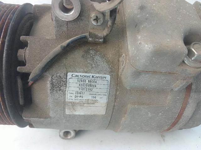 Compresor de aire acondicionado 92600BB00A Nissan