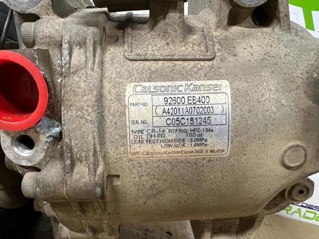 92600EB400 NISSAN Compresor de aire acondicionado comprar Madrid