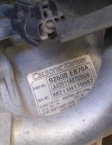 NISSAN 92600EB70A Compresor de aire acondicionado comprar Pamplona