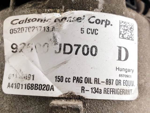 92600JD700 Compresor de aire acondicionado  en stock Castellón