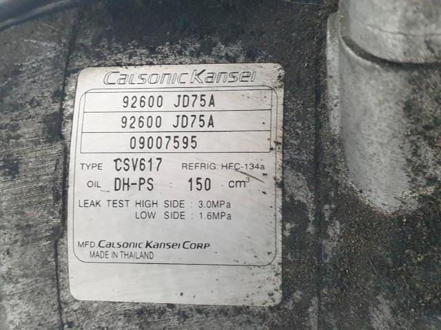92600JD75A NISSAN Compresor de aire acondicionado comprar Alcalá