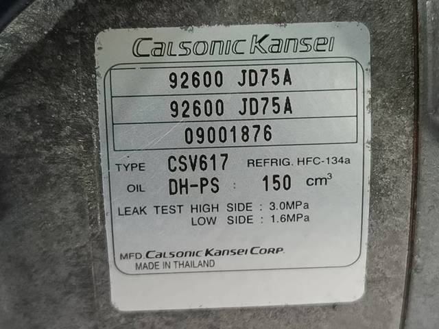 NISSAN 92600JD75A Compresor de aire acondicionado comprar Barcelona