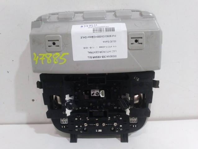 92800G5000HGC HYUNDAI Luz de techo interior (cabina)  comprar en Oviedo