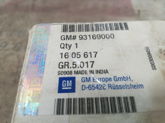 Pastillas freno traseras 93169000 OPEL
