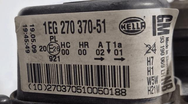OPEL 93190069 Faro izquierdo  disponible Lugo