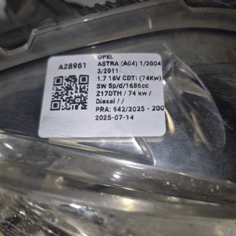 93190070 OPEL Faro derecho  disponible Alicante