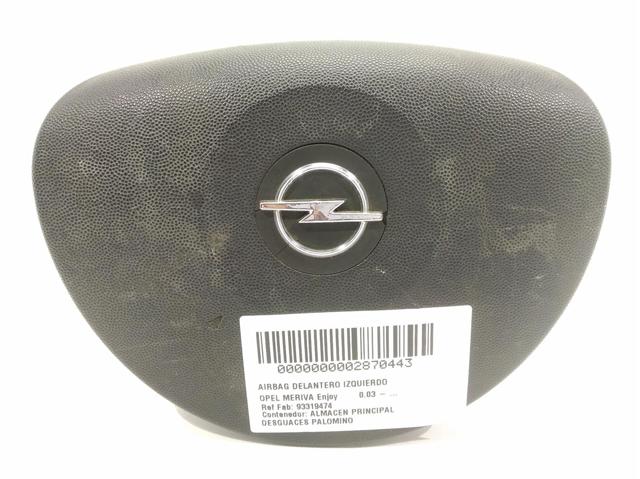Airbag delantero izquierdo para opel meriva a limusina (x03) (2003-2010) 1.7 dti (e75) y17dt 93319474