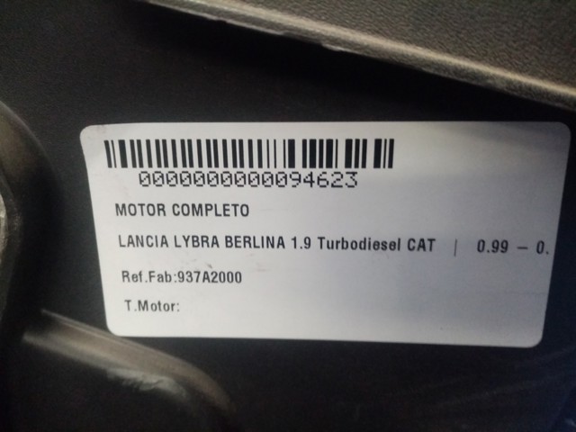 FIAT 937A2000 Motor completo  comprar en Murcia