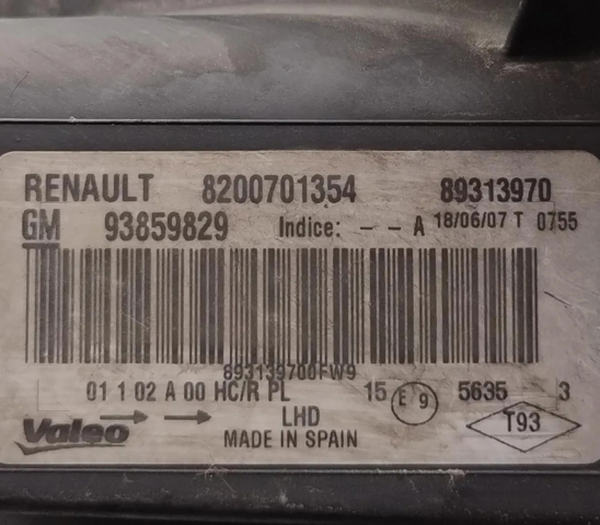 93859829 Faro izquierdo  en stock Sabadell