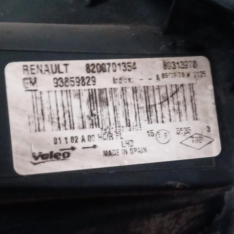 OPEL 93859829 Faro izquierdo comprar Pamplona