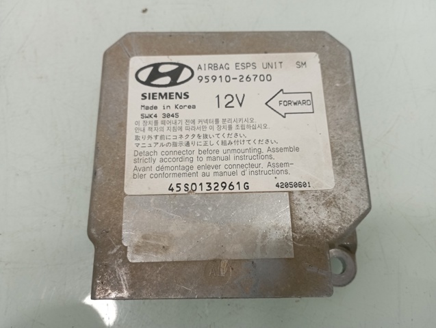 Procesador Del Modulo De Control De AIRBAG 9591026700 Hyundai/Kia