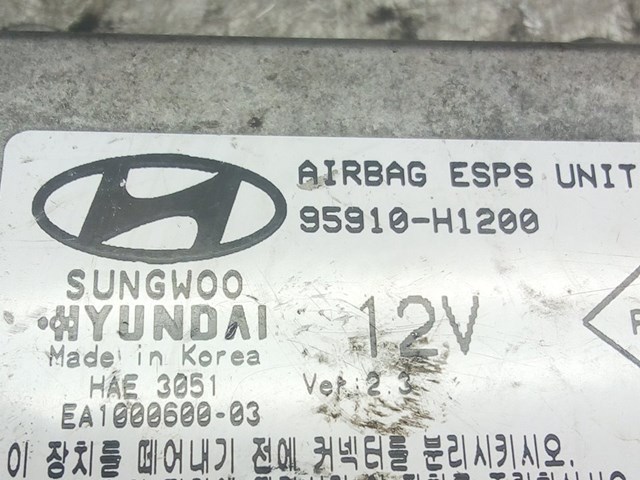 Centralita airbag para hyundai terracan (hp) (2001-2006) 2.5 td d4bh 95910H1200