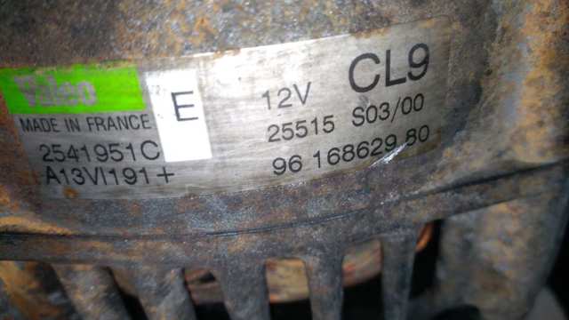 PEUGEOT 9616862980 Alternador comprar Tarragona