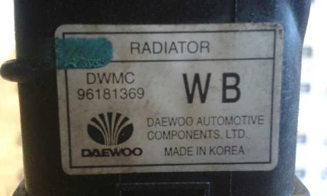 Refrigeración del motor 96181369 GM