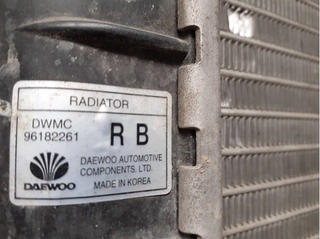 Radiador agua para daewoo lanos 1.6 16v a16dms 96182261