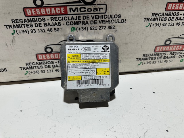 Procesador Del Modulo De Control De AIRBAG 96220439 GM/Daewoo