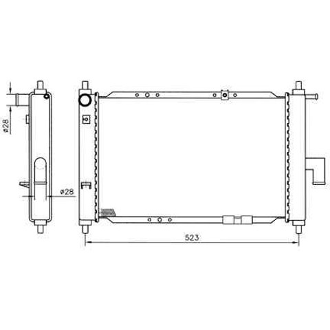 96322941 Radiador de refrigeración del motor  disponible Burgos