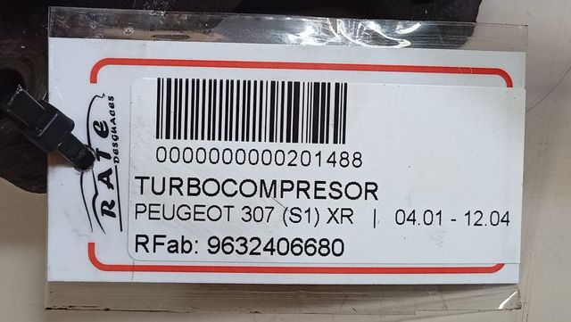 9632406680 PEUGEOT Turbocompresor comprar Bilbao