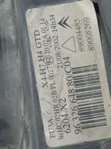 9632664880 PEUGEOT Faro izquierdo  disponible Vigo