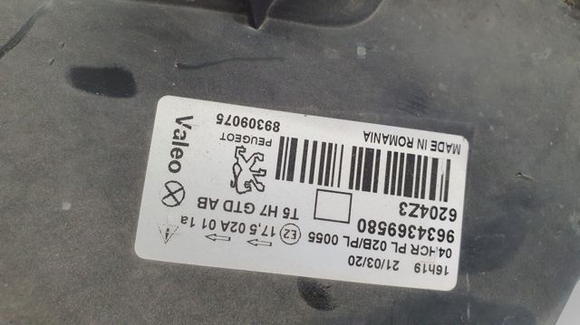 PEUGEOT 9634369580 Faro izquierdo  en stock Salamanca
