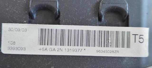 96345028ZR PEUGEOT Airbag de volante  en stock Gandía