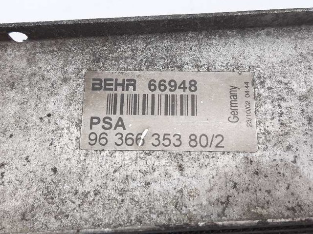 PEUGEOT 9636635380 Intercooler comprar Pamplona