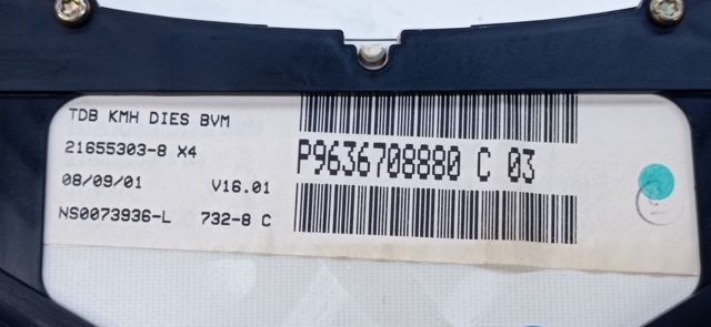 PEUGEOT 9636708880 Tablero de instrumentos  comprar en Albacete