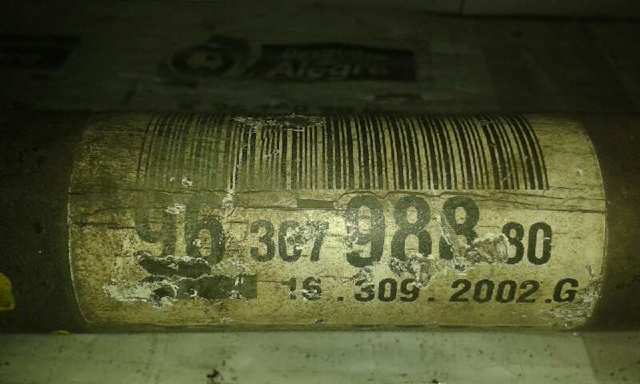 Árbol de transmisión delantero derecho 9636798880 PEUGEOT