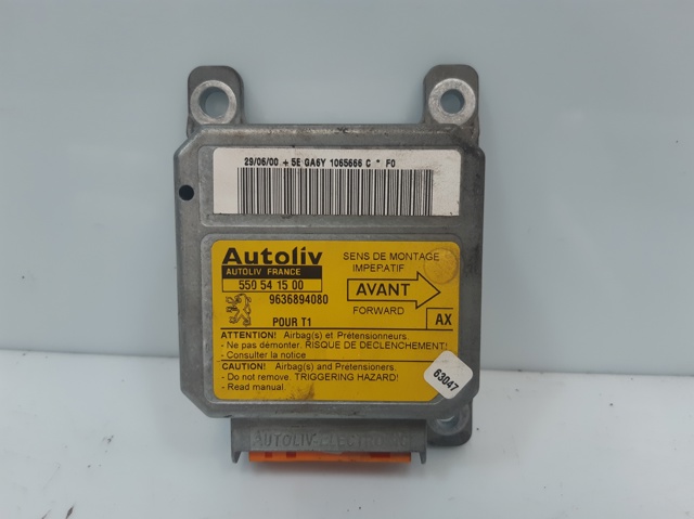 PEUGEOT 9636894080 Módulo de control de airbag comprar Tarragona
