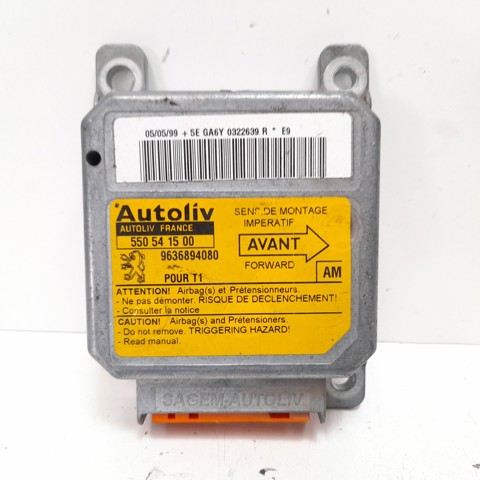9636894080 PEUGEOT Módulo de control de airbag  en stock Gandía