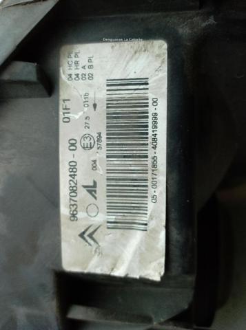 9637082480 PEUGEOT Faro derecho  en stock Córdoba