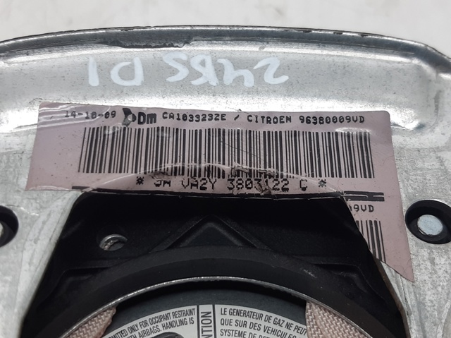 PEUGEOT 96380009VD Airbag del conductor  disponible Valladolid