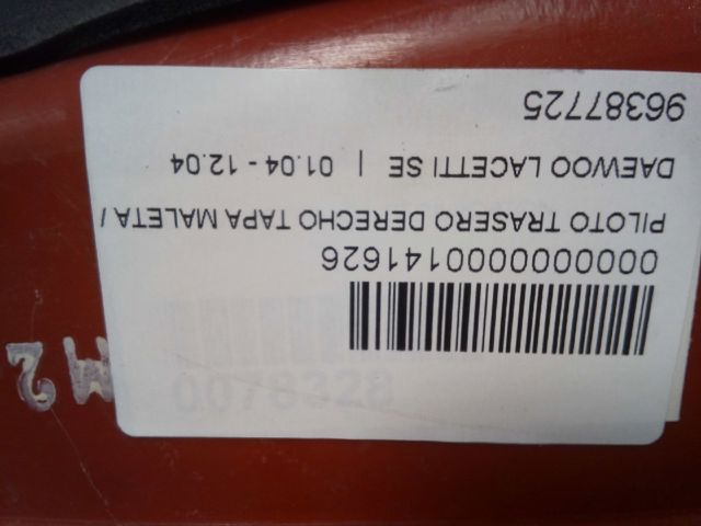 GM 96387725 Piloto trasero exterior derecho comprar Pamplona
